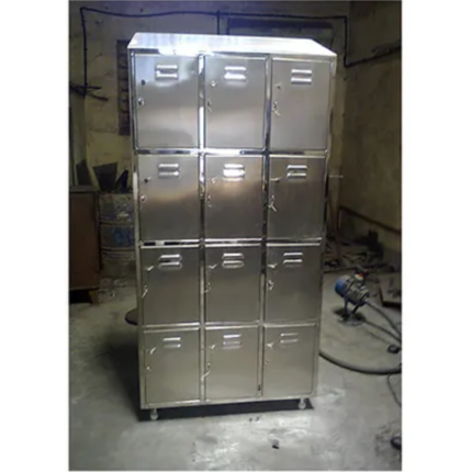 Stainless Steel Locker with 12 Compartment